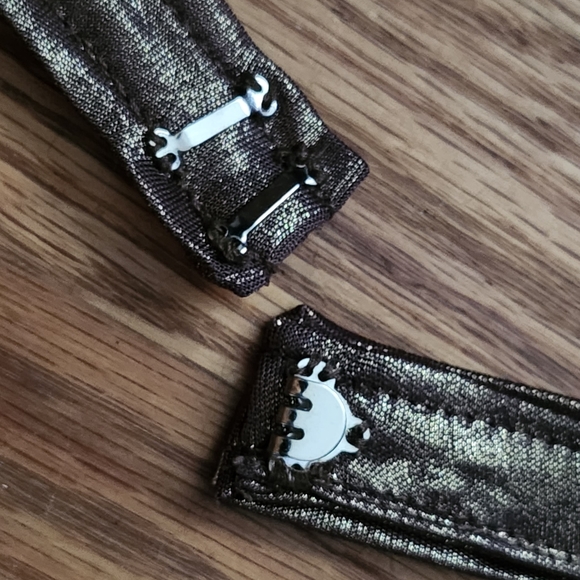 BCBGMaxAzria Metallic Gold Halter Mini Dress - Picture 6 of 14